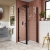 Lucie Black 8mm Hinged Shower Door