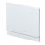 Nuie Blocks Straight Bath End Panel and Plinth 560mm H x 730mm W - Satin White