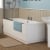 Nuie Otley Round Double Ended Rectangular Acrylic Bath