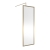 Nuie Full Outer Frame Brushed Brass 1850mm Wet Room Glass Shower Screen