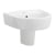 Nuie Provost Basin and Semi Pedestal 520mm Wide - 1 Tap Hole