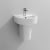 Nuie Provost Basin and Semi Pedestal 520mm Wide - 1 Tap Hole