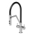 Nuie Ravi Mono Kitchen Sink Mixer Tap Dual Lever Handle - Chrome