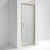 Rene Brushed Brass Pivot Shower Door - 6mm Glass