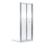 Rene Chrome Bi-Fold Shower Door - 4mm Glass