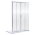 Rene Chrome Double Sliding Shower Door - 6mm Glass