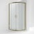 Rene Brushed Brass Quadrant Shower Enclosure - 6mm Glass