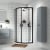 Rene Matt Black Quadrant Shower Enclosure - 6mm Glass