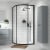 Nuie Rene Black Single Entry Quadrant Shower Enclosure 900mm x 900mm - 6mm Glass