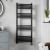 Nuie Round Bar Matt Black Electric Ladder Towel Rail