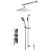 Nuie Sanford Triple Thermostatic Concealed Complete Mixer Shower - Chrome