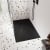 Nuie Slimline Black Slate Effect 32mm Rectangular Shower Tray