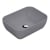 Nuie Vessel Square Sit-On Countertop Basin 455mm Wide - Matt Grey