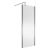 Nuie Outer Frame Brushed Pewter Wet Room Glass Shower Screen