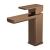 Nuie Windon Mono Basin Mixer Tap with Push Button Waste - Brushed Bronze