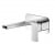 Nuie Windon 2-Hole Wall Mounted Basin Mixer Tap with Plate - Chrome