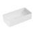 Orbit Riviera Rectangular Sit-On Countertop Basin 465mm Wide 0 Tap Hole - Gloss White