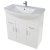 Orbit Verona Floor Standing 3-Door and 2-Drawer Vanity Unit with Basin 970mm Wide - Gloss White