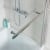 Prestige Elite L-Shaped Shower Bath with Front Panel and Screen + Towel Bar