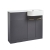 Prestige Fusion Right Handed 2 Door Combination Unit with P Shape Basin 1010mm Wide - Matt Dark Grey