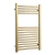 MaxHeat K-Rail Straight Heated Towel Rail 800mm H x 500mm W - Brushed Brass