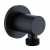 Prestige Nero Round Option 3 Thermostatic Concealed Shower Valve with Adjustable Slide Rail Kit - Matt Black