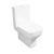 Prestige Options 600 Open Back Close Coupled Rimless Toilet with Push Button Cistern - Soft Close Seat