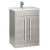 Prestige Purity 2-Door Floor Standing Vanity Unit with Mid Depth Ceramic Basin 600mm Wide - Silver Oak