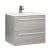 Prestige Purity 2-Drawer Wall Hung Vanity Unit with Ceramic Basin 600mm Wide - Silver Oak