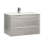 Prestige Purity 2-Drawer Wall Hung Vanity Unit with Ceramic Basin 800mm Wide - Silver Oak