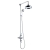 Prestige Viktory Thermostatic Exposed Shower Valve with Rigid Riser Kit and Fixed Shower Head - Chrome