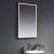 Prestige Winchcombe LED Bathroom Mirror with Touch Sensor 1000mm H x 600mm W - Brushed Brass Frame