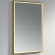 Prestige Winchcombe LED Bathroom Mirror with Touch Sensor 1000mm H x 600mm W - Brushed Brass Frame