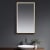 Prestige Winchcombe LED Bathroom Mirror with Touch Sensor 1000mm H x 600mm W - Brushed Brass Frame