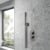 Purity Loop Brushed Pewter Dual Concealed Shower Set with Handset and Bracket