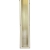 Purus Living Linear End Wet Floor Drain 600mm Wide Brushed Brass Tile Grate