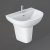 RAK Compact Basin and Semi Pedestal 450mm Wide - 1 Tap Hole