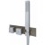 RAK Feeling Thermostatic Square Dual Outlet Concealed Shower Valve with Handset - Cappuccino