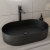 RAK Ingot Oval Countertop Wash Basin 350mm Wide - Black