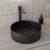 RAK Ingot Round Countertop Wash Basin 360mm Wide - Black