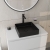 RAK Ingot Square Countertop Wash Basin 400mm Wide - Black