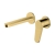 RAK Petit Round Wall Mounted Basin Mixer Tap - Brushed Gold