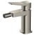 RAK Petit Square Bidet Mixer Tap - Brushed Nickel