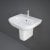 RAK Tonique Basin with Semi Pedestal 550mm Wide - 1 Tap Hole