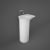 RAK Valet Free Standing Basin 530mm W Matt White - 0 Tap Holes