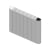 Reina Serre Electric Horizontal Aluminium Radiator 580mm H x 640mm W - White