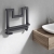 Reina Ticino Designer Heated Towel Rail 450mm H x 500mm W - Anthracite