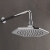 Sagittarius Fitzgerald Fixed Shower Head and Arm 220mm Diameter - Chrome