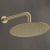 Sagittarius Morella Slim Fixed Shower Head and Arm 250mm Diameter - Brushed Brass