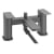 Sagittarius Ravenna Bath Shower Mixer Tap with Shower Kit Pillar Mounted - Graphite Grey